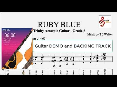 RUBY BLUE - Trinity Acoustic Guitar - Grade 6