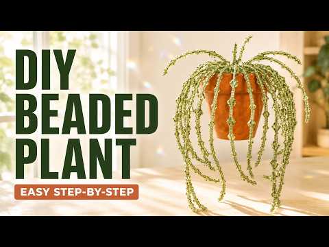 How to Make a Beaded Trail Plant Fridge Magnet video thumbnail