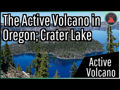 The Active Volcano in Oregon; Crater Lake