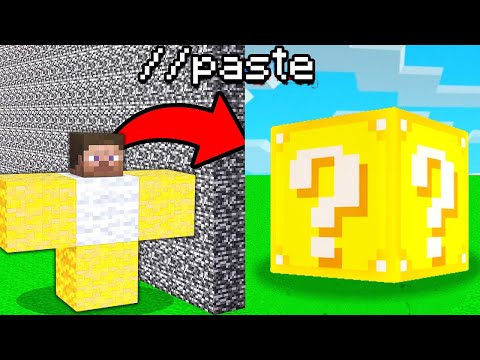 CHEATING with LUCKY BLOCKS in Mob Battle!!