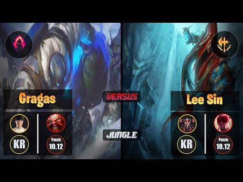 Haru GRAGAS (Jungle) [Dark Harvest] VS LEE SIN - Grandmaster KR Patch 10.12