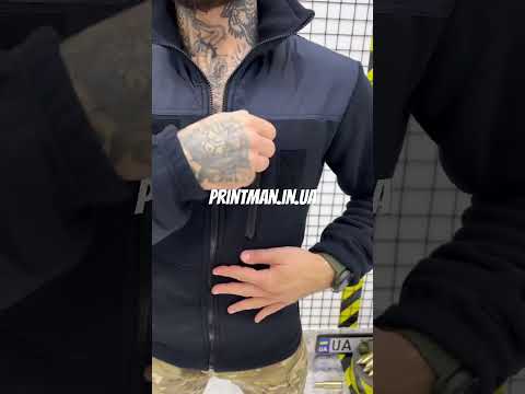 Кофта флисовая ГСЧС темно-синяя с водонепроницаемыми вставками - фото 1 - id-p1464862224