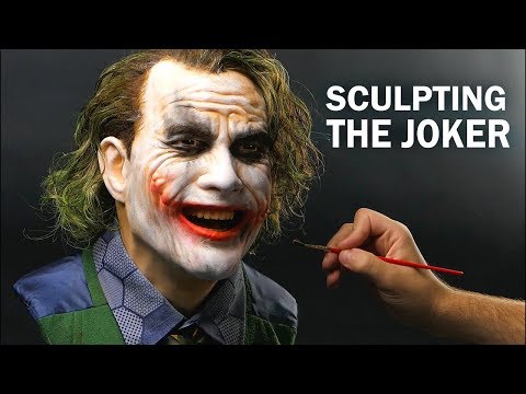 The Joker Sculpture Timelapse - The Dark Knight