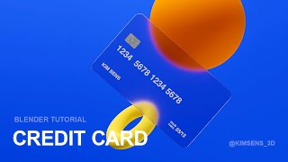 [Blender Tutorial] 블렌더 초보 강좌 글래스모피즘 신용카드 모델링