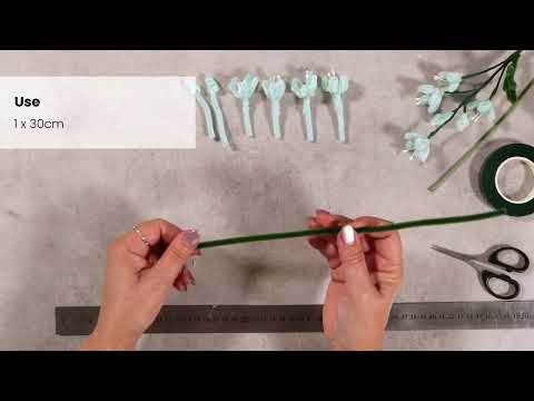 How to make mini flowers with pipe cleaners