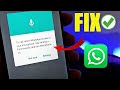FIX to call allow whatsapp access to your microphone tap settings permissions and turn microphone on