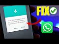FIX To Call Allow Whatsapp Access To Your Microphone Tap Settings Permissions And Turn Microphone On