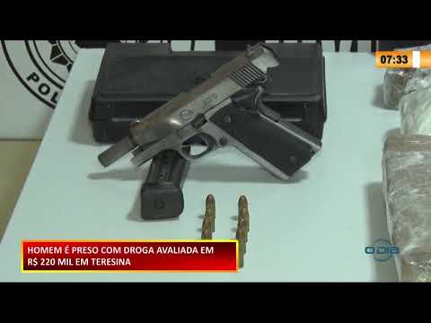 Homem é preso com R$ 220 Mil em drogas em Teresina 22 10 2020
