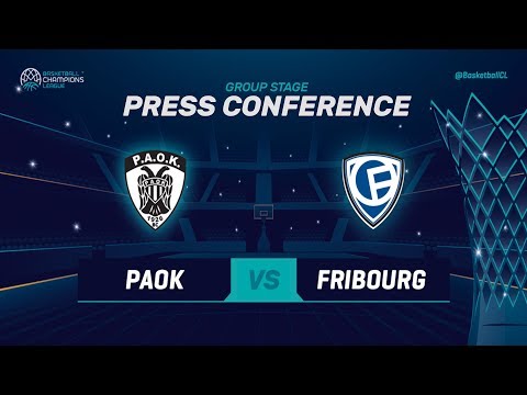 PAOK v Fribourg Olympic - Press Conference - Basketball Champions League 2018-19