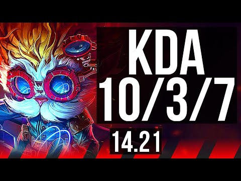 HEIMERDINGER vs SWAIN (TOP) | 10/3/7, 500+ games, Dominating | KR Diamond | 14.21