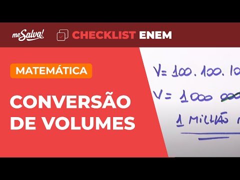 Geometria Espacial: Volumes - Matemática | Checklist ENEM | Me Salva!