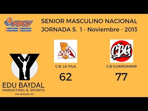 JORNADA 5. CLUB BASKET LA VILA - CLUB BALONCESTO GUARDAMAR