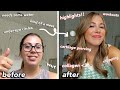 GLOW UP TRANSFORMATION Highlighting My Hair Cartilage Piercing Collagen Skincare Routine More