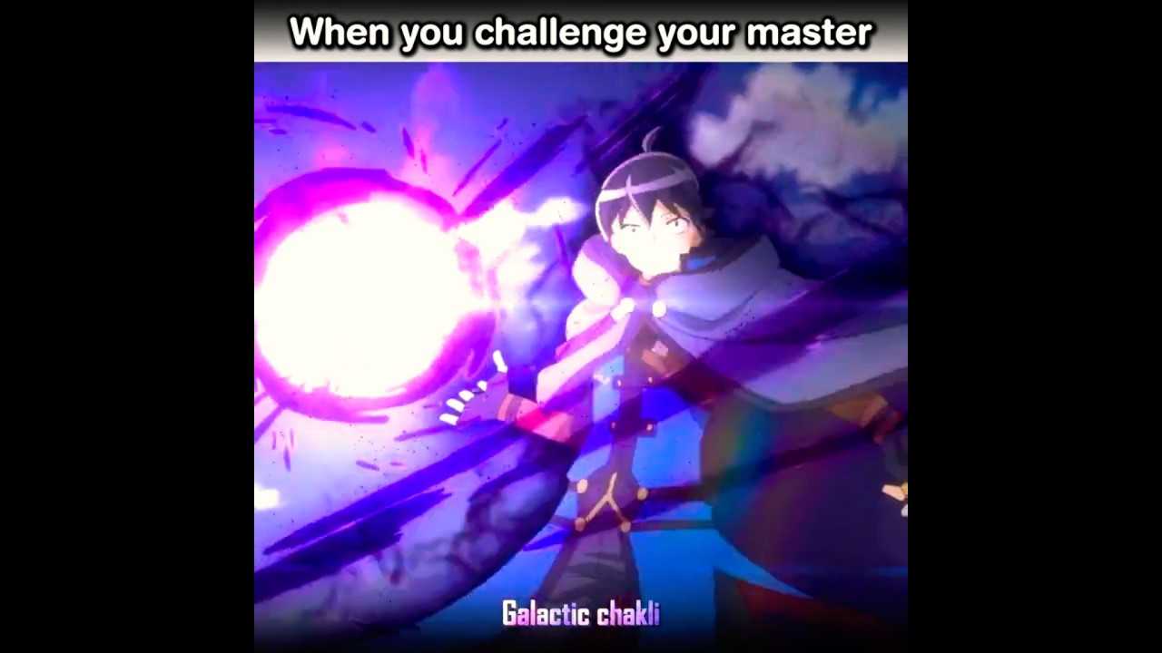 When you challenge your master #tsukimichimoonlitfantasy #anime #shorts