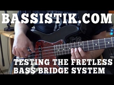 Neuser fretless bass bridge system