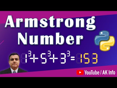 Armstrong Number Code In Python Using Function Also Included