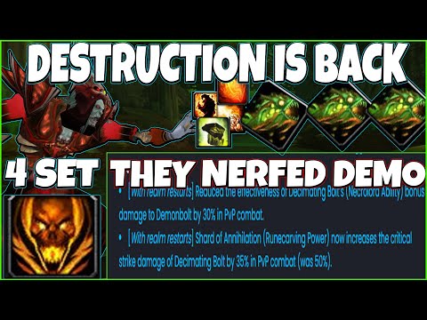 Destruction Warlock 4 Tiers 360 No Scope Chaos Bolts | Demonology Is Nerfed - Going Back To My Roots