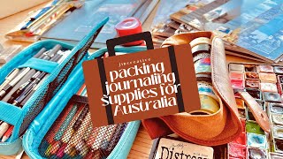 Packing Journaling Supplies for Australia