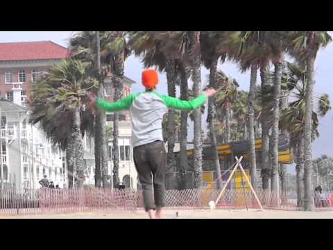 Santa Monica Muscle Beach-Slackliners and Acrobats