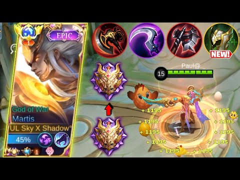 JUNGLE MARTIS OLD META BUILD STILL OVERPOWERD FOR 2023🔥| MARTIS AGGRESSIVE - MLBB