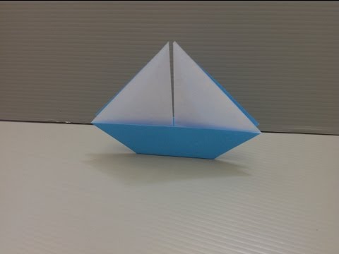 Daily Origami: 152 - Sailboat