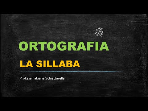 Ortografia   la sillaba