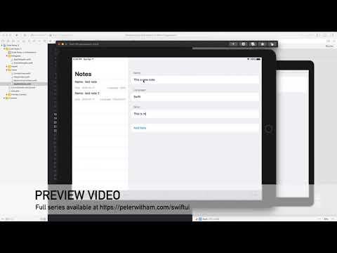Preview - Sharing data across SwiftUI views in an application.