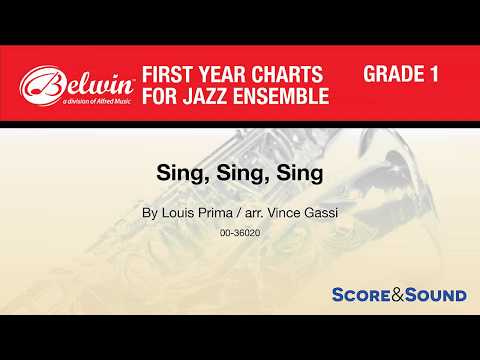 Sing, Sing, Sing, arr. Vince Gassi– Score & Sound