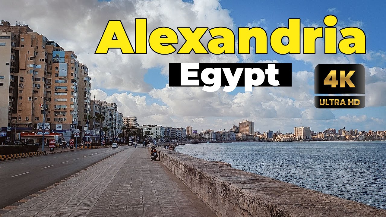 Immersive street-level walking tour through Alexandria, Egypt, showcasing authentic urban landscapes, local architecture, and the vibrant atmosphere of the city's neighborhoods