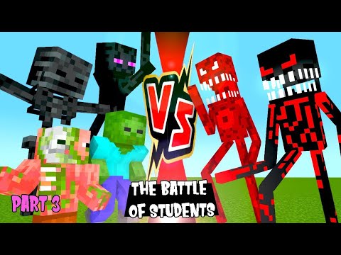 Monster School Season 3:PART 3 DARK ANGEL | ROTF"THE BATTLE OF STUDENTS" - Minecraft Animation
