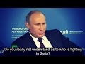 Putin vastaa toimittajan ISIS-aiheiseen kysymyksee...