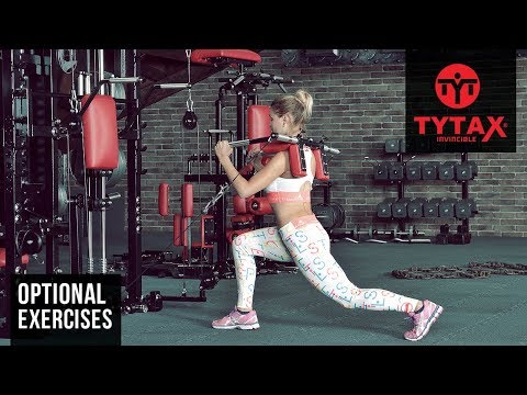 TYTAX® T1-X (Opt. CB) | Cable Bar Alternating Rear Lunge