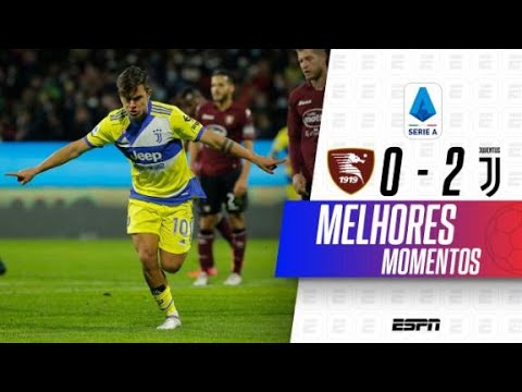 DYBALA E MORATA MARCAM, E JUVENTUS VENCE SALERNITANA NO ITALIANO | MELHORES MOMENTOS
