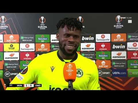 Omonia Nicosia goalkeeper Francis Uzoho post-match interview after brilliant performance vs Man Utd