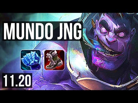 DR. MUNDO vs UDYR (JUNGLE) | 600+ games, 2/1/4 | EUW Diamond | v11.20