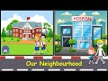 Our Neighbourhood For Kids, Places of Neighbourhood, 15 Neighbourhood, Neighbourhood Sevrvices, EVS.