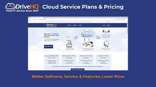 DriveHQ Cloud Service Plans and Pricing (Cloud File Server, Drive Mapping, FTP/SFTP Hosting, etc.)
