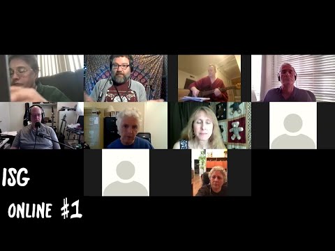 ISG Online #1 songwriters guild meeting discussing moving group online members introduce themselves