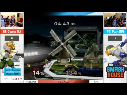 The Smash House - SS Colbol (Fox) vs PG Plup (Sheik, Samus) - Grand Finals