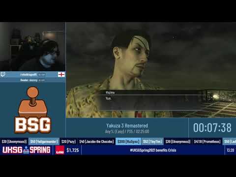 Spring '21 | Yakuza 3 Remastered | Any% (Easy) | RebelDragon95 | 2:13:36