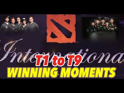 TI1 to TI9 Winning Moments in Dota