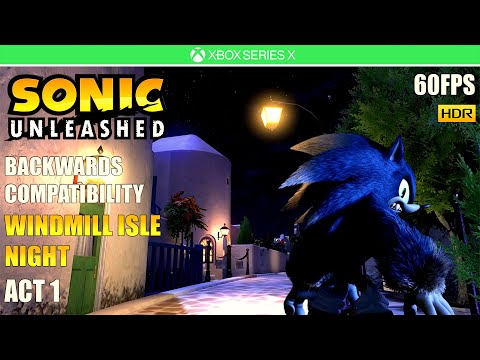 Sonic Unleashed - Windmill Isle Night Act 1 [60FPS HDR] [XBOX SERIES X]
