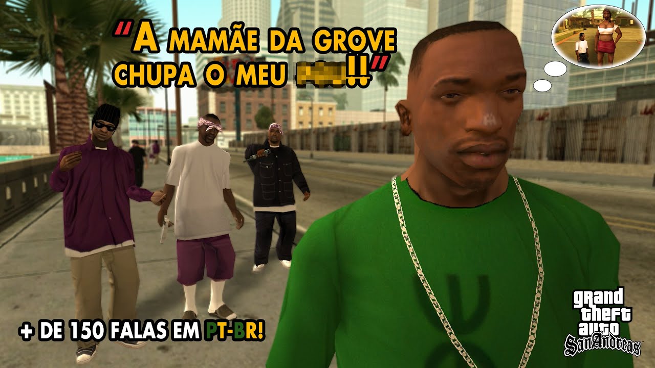 O QUE OS NPCS DE GANGUE FALAM PRO CJ? - GTA SAN ANDREAS