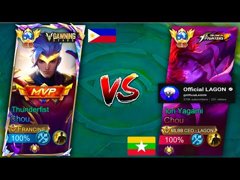 FRANCINE DIANARA vs KING OF CHOU FROM MYANMAR (is he youtuber?)