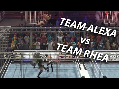 WWE 2K23 - Team Alexa Bliss vs Team Rhea Ripley in War Games