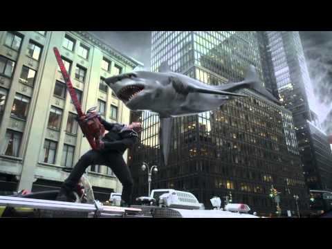 Sharknado Fin Chainsaws Shark in Half w Orlando Predators