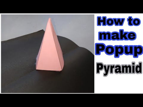 POPUP TUTORIAL 9 - How to make Popup Pyramid | Pop up card | SS Craft Mantra 13