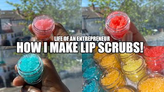 HOW I MAKE LIP SCRUBS *aesthetically pleasing* | LIFE OF AN ENTREPRENEUR 8