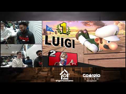Smash Ultimate Tournament 1/25/19 - LarryV(Fox) Vs Kirito(Luigi) - W. Round 2