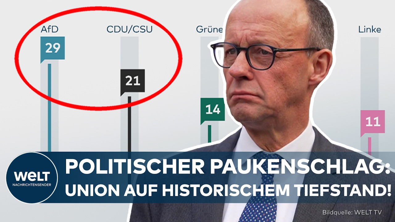 UNION IM SINKFLUG: Neue Umfragewerte zeigen klare Verschiebung politischer Kräfteverhältnisse!
